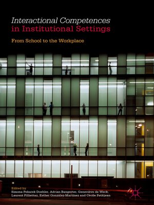 cover image of Interactional Competences in Institutional Settings